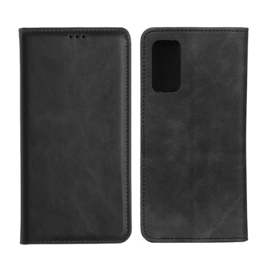 Capa de Couro com Bolso Interno para Samsung Galaxy Note 20 Preto